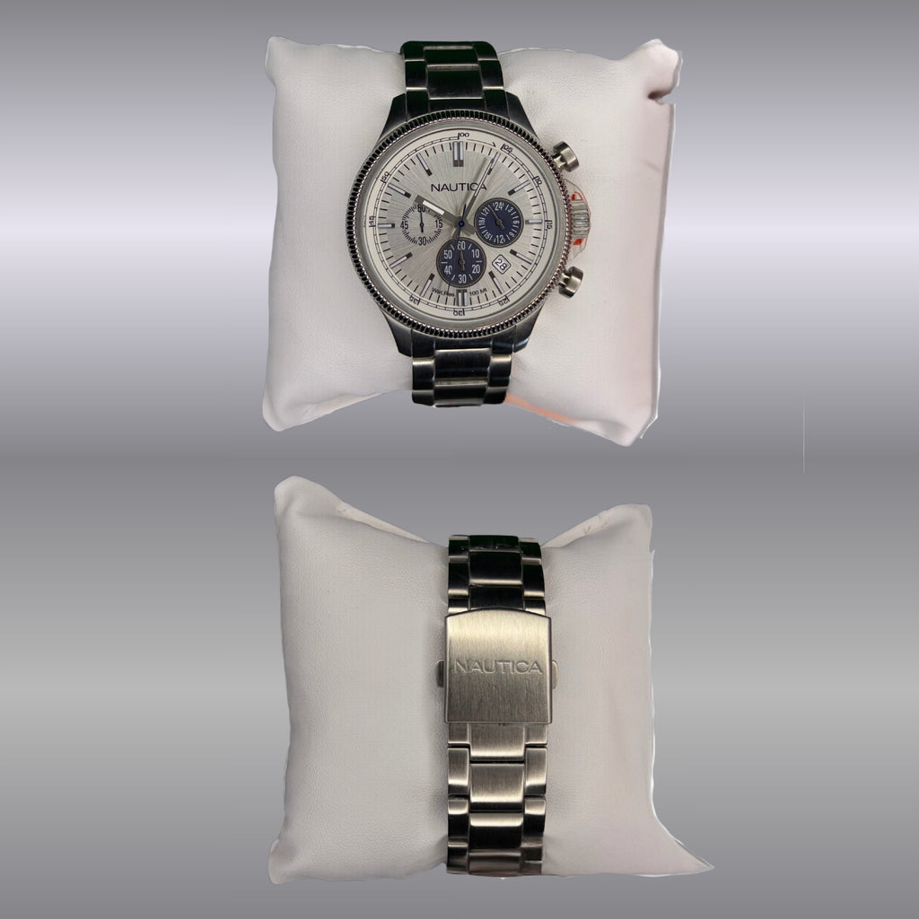 Nautica Dress Chronograph Silver Dial