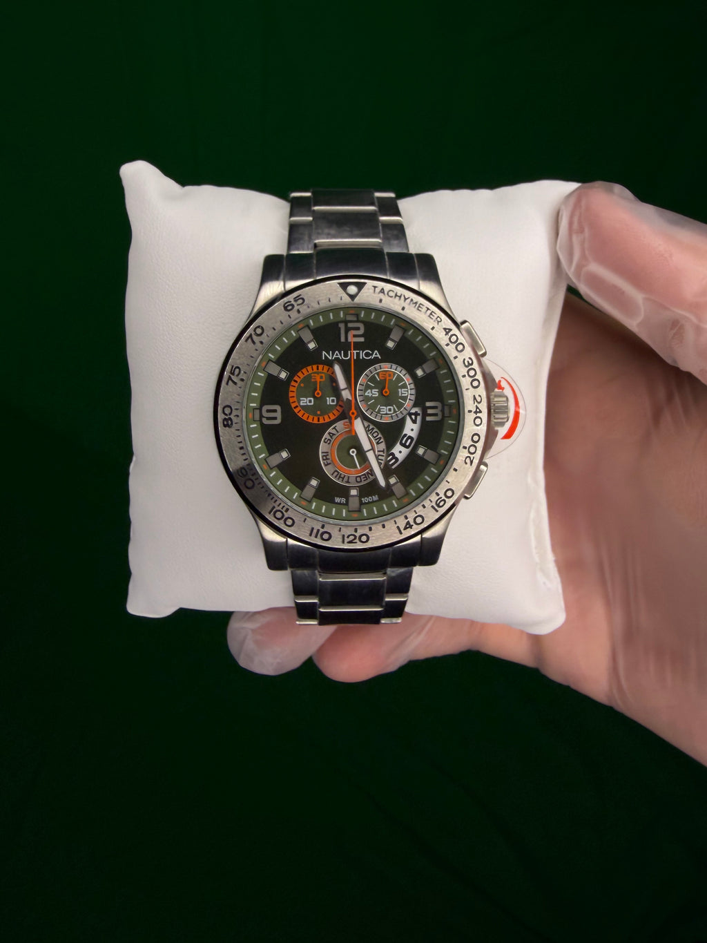 Nautica Aviator Chronograph Green Dial