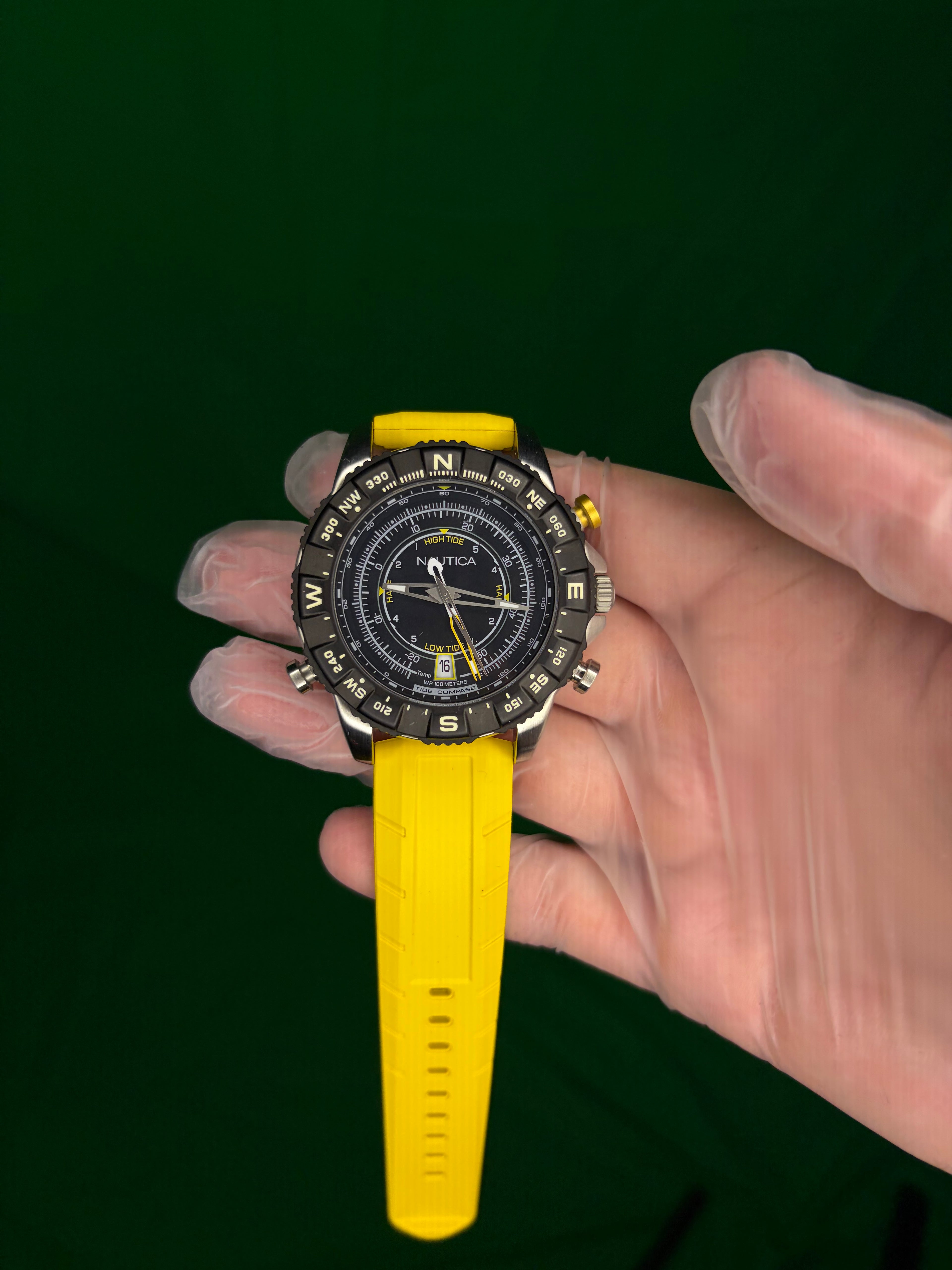 Nautica Yellow Sports band Chronograph